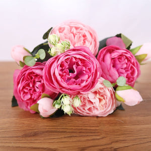 Pink Rose Bouquet Peony